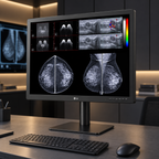 LG 31HN713D-B 12MP radiology monitor in clinical imaging workflow