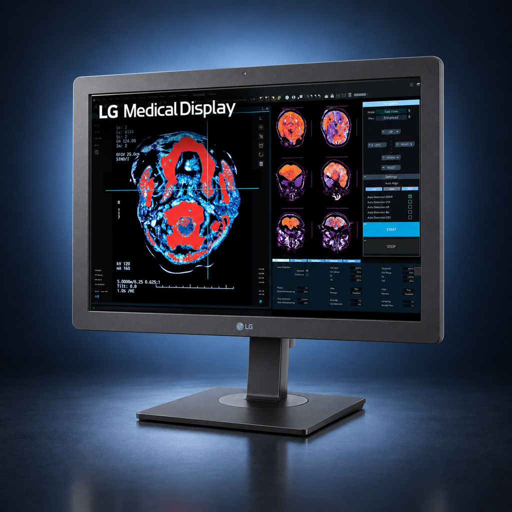 LG 24HR513C-B 2MP diagnostic monitor angle view