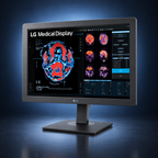 LG 24HR513C-B 2MP diagnostic monitor angle view
