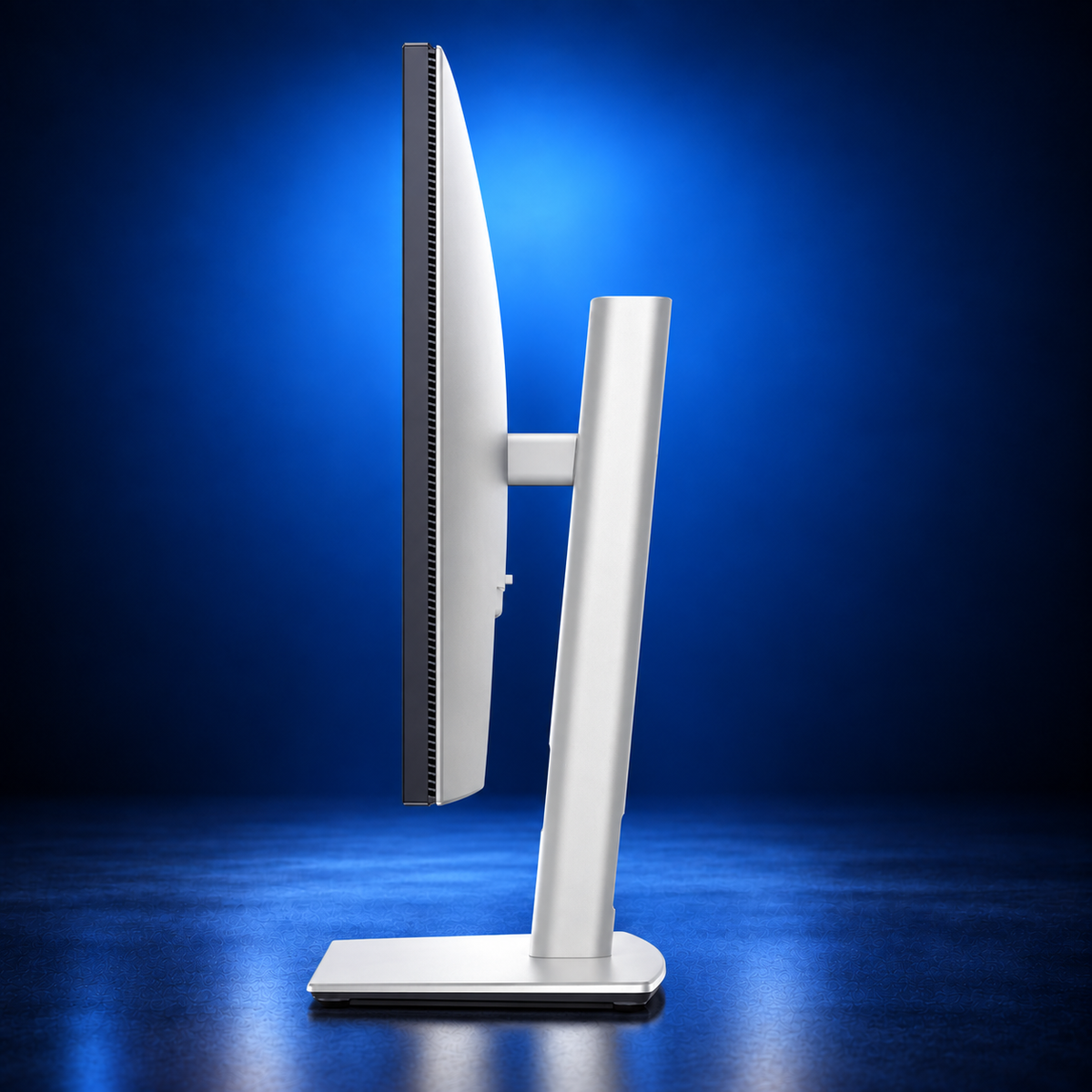 Side profile of Dell UltraSharp U2724DE 27-inch QHD monitor with adjustable stand