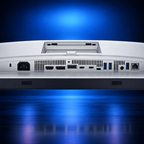 Dell U2725QE monitor connectivity ports close-up