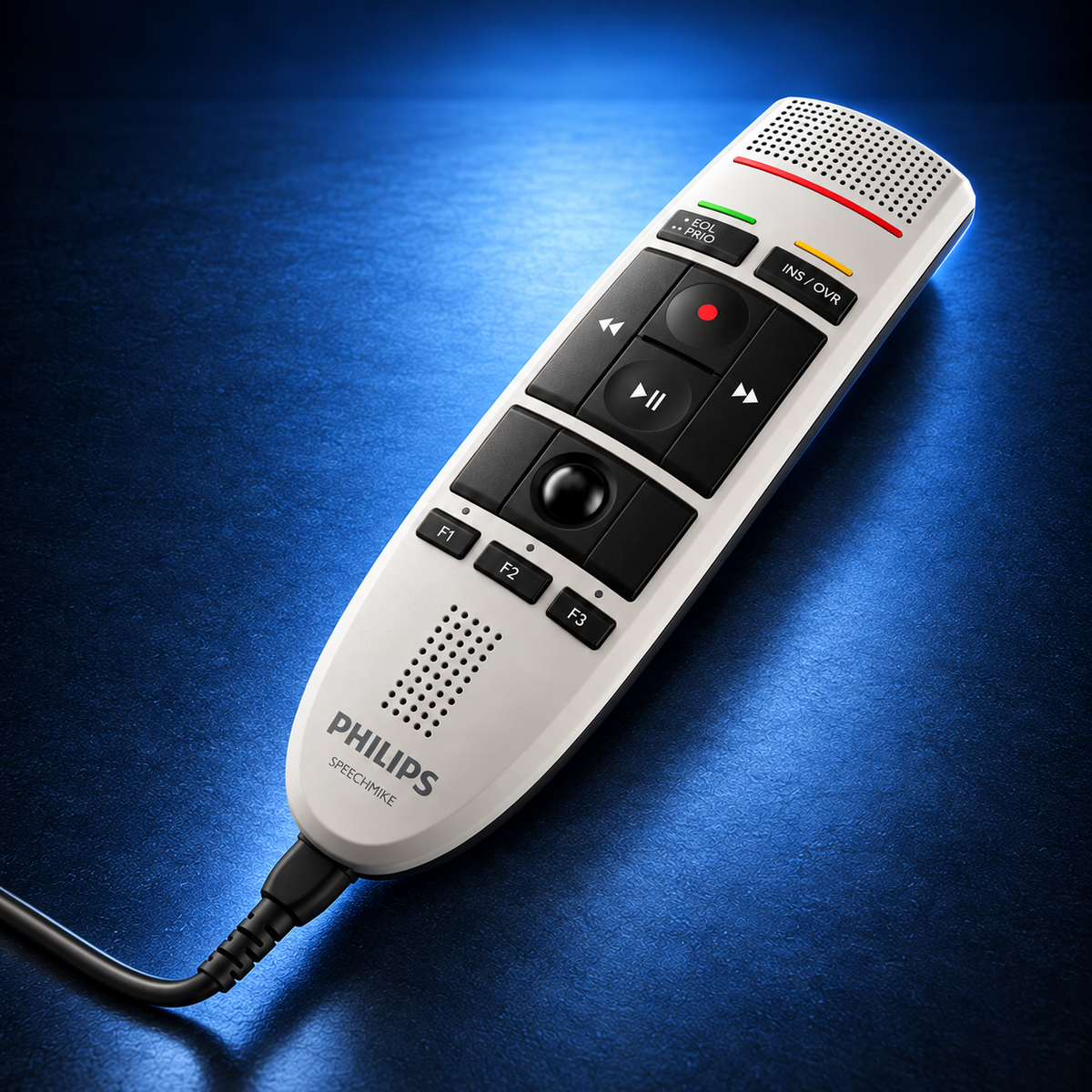 Philips LFH3200 handheld dictation microphone with integrated speaker