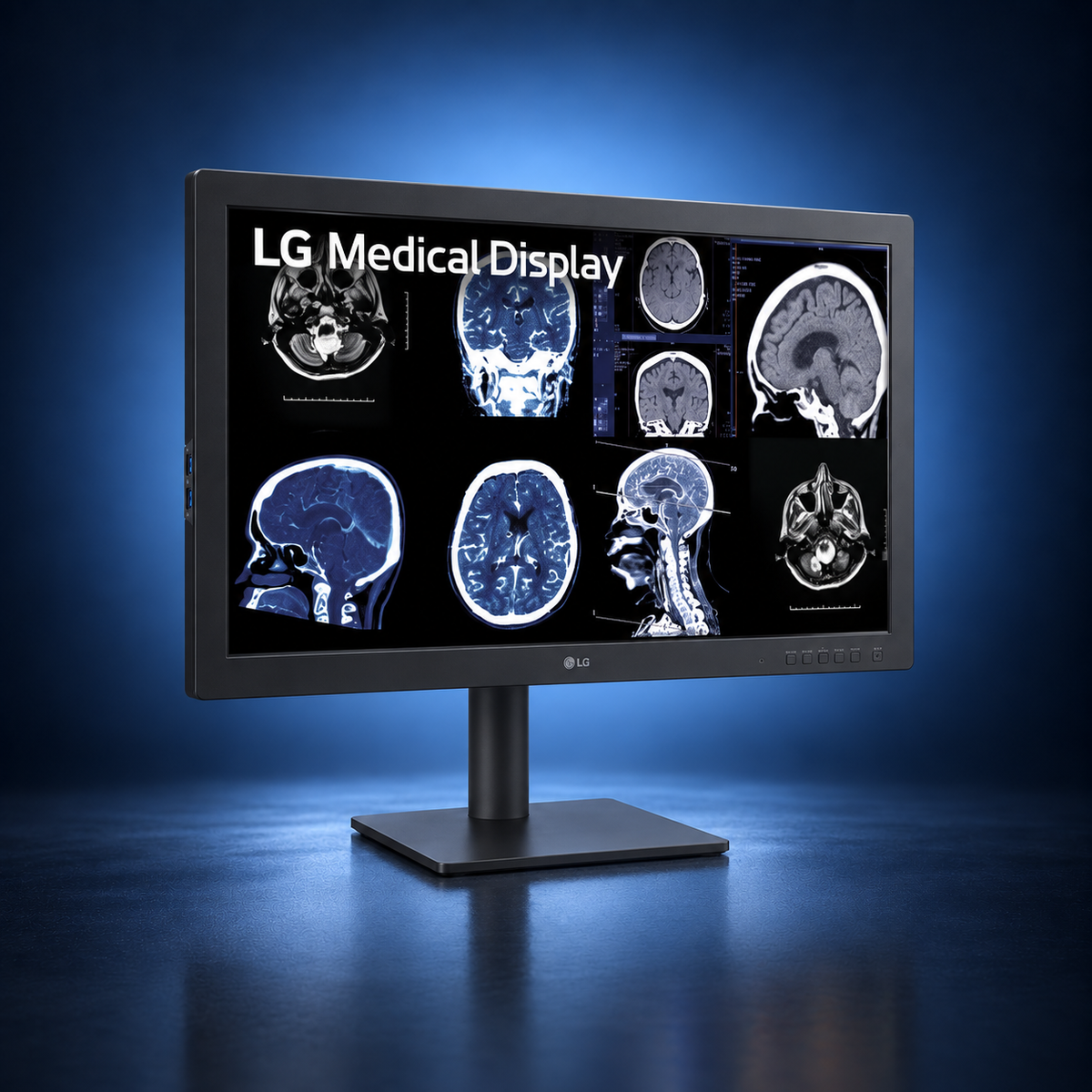 LG 32HQ713D-B 8MP radiology monitor angled front view
