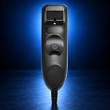 Rear view of Nuance PowerMic III 0POWM3N handheld dictation microphone