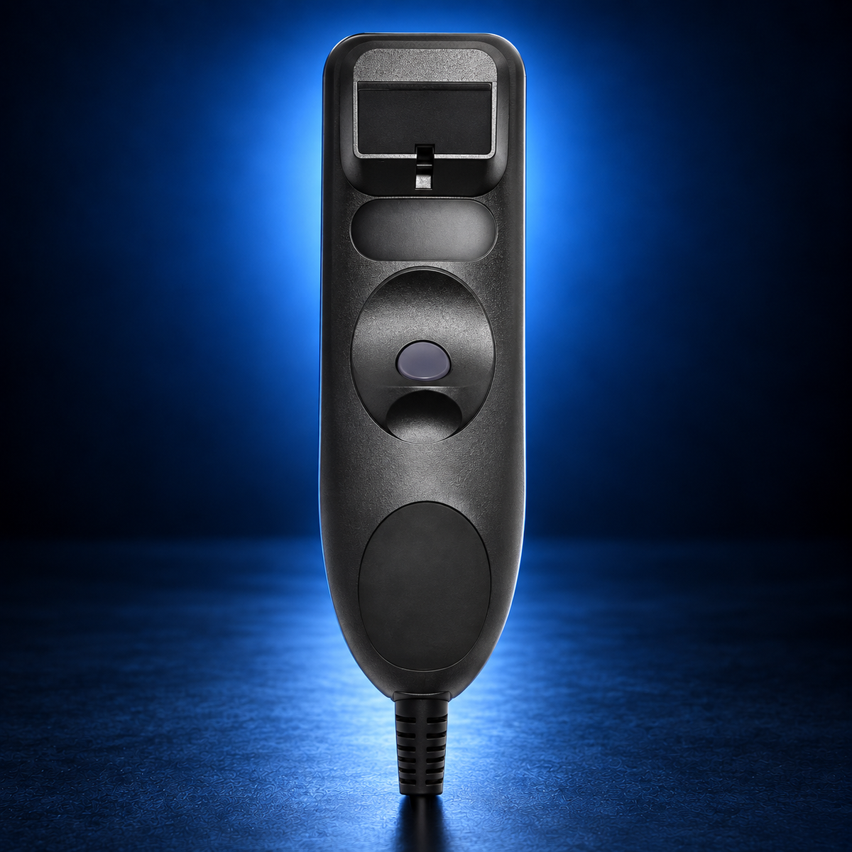 Rear view of Nuance PowerMic III 0POWM3N handheld dictation microphone