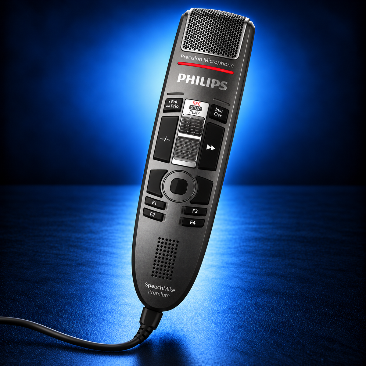 Philips SpeechMike Premium Touch SMP3710 slide-switch USB dictation microphone