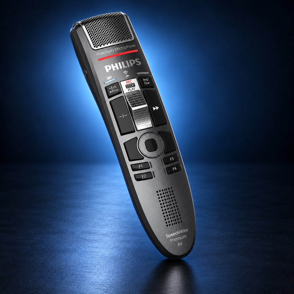 Philips SpeechMike Premium Air SMP4010 with charging docking station