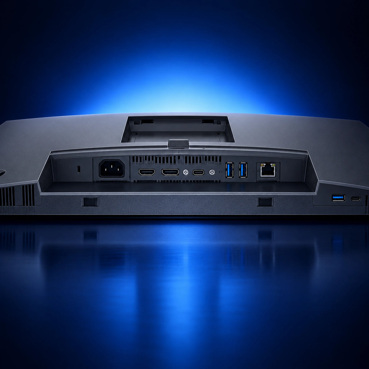Dell P2425E monitor connectivity ports close-up