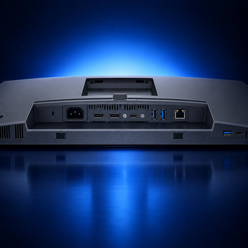 Dell P2425E monitor connectivity ports close-up