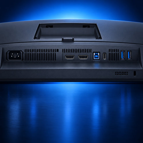 Dell P2725D monitor connectivity ports close-up