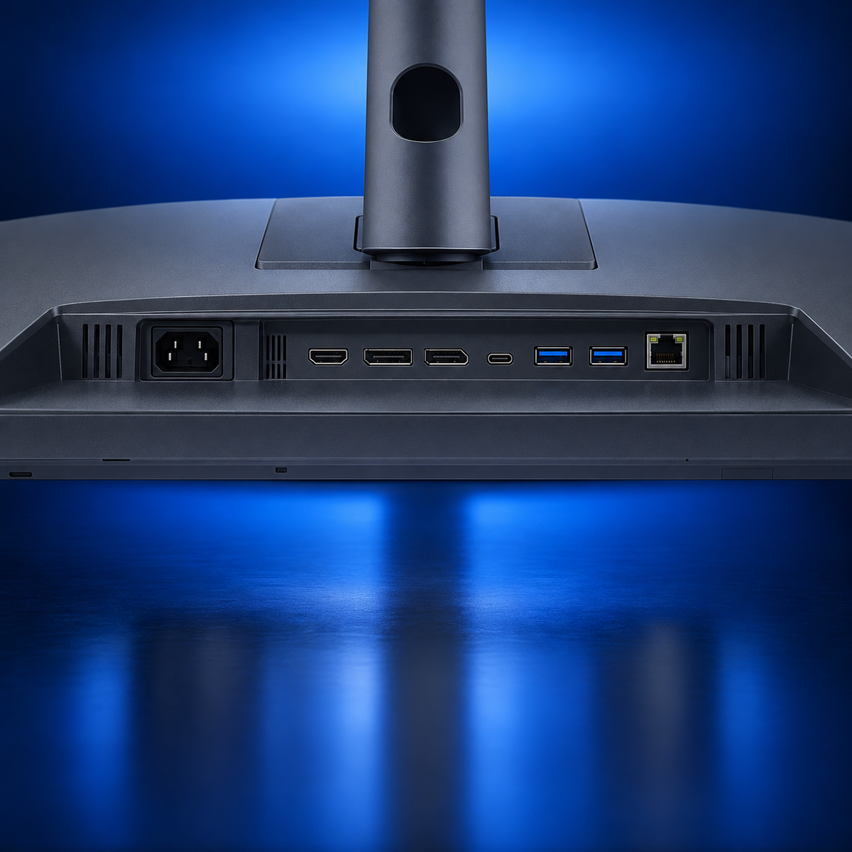 Dell Pro P2726HE 27-inch USB-C hub monitor ports view