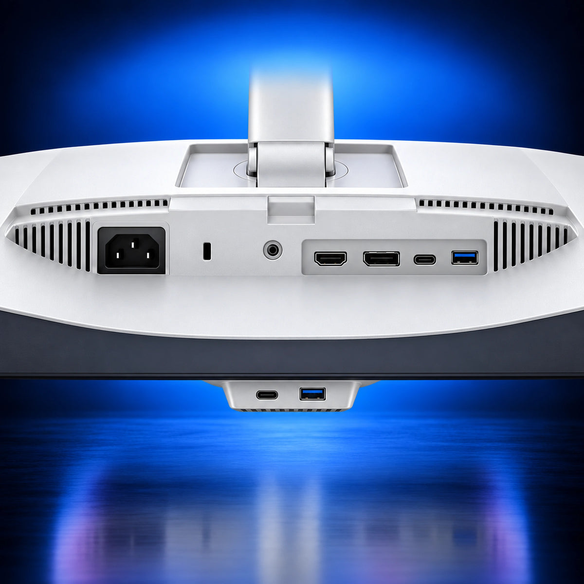 Dell S2725DC monitor connectivity ports close-up