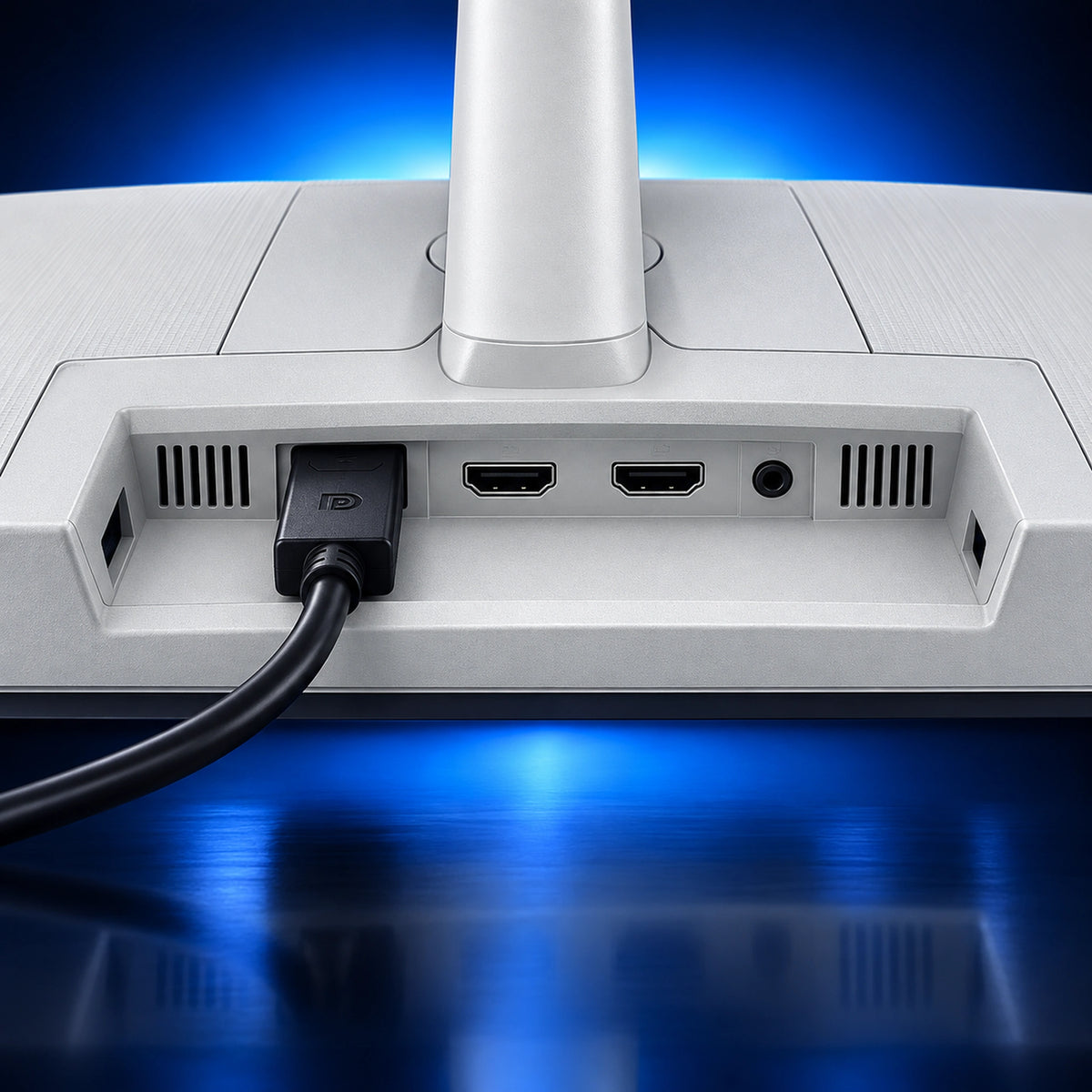 Dell S2725QS monitor connectivity ports close-up