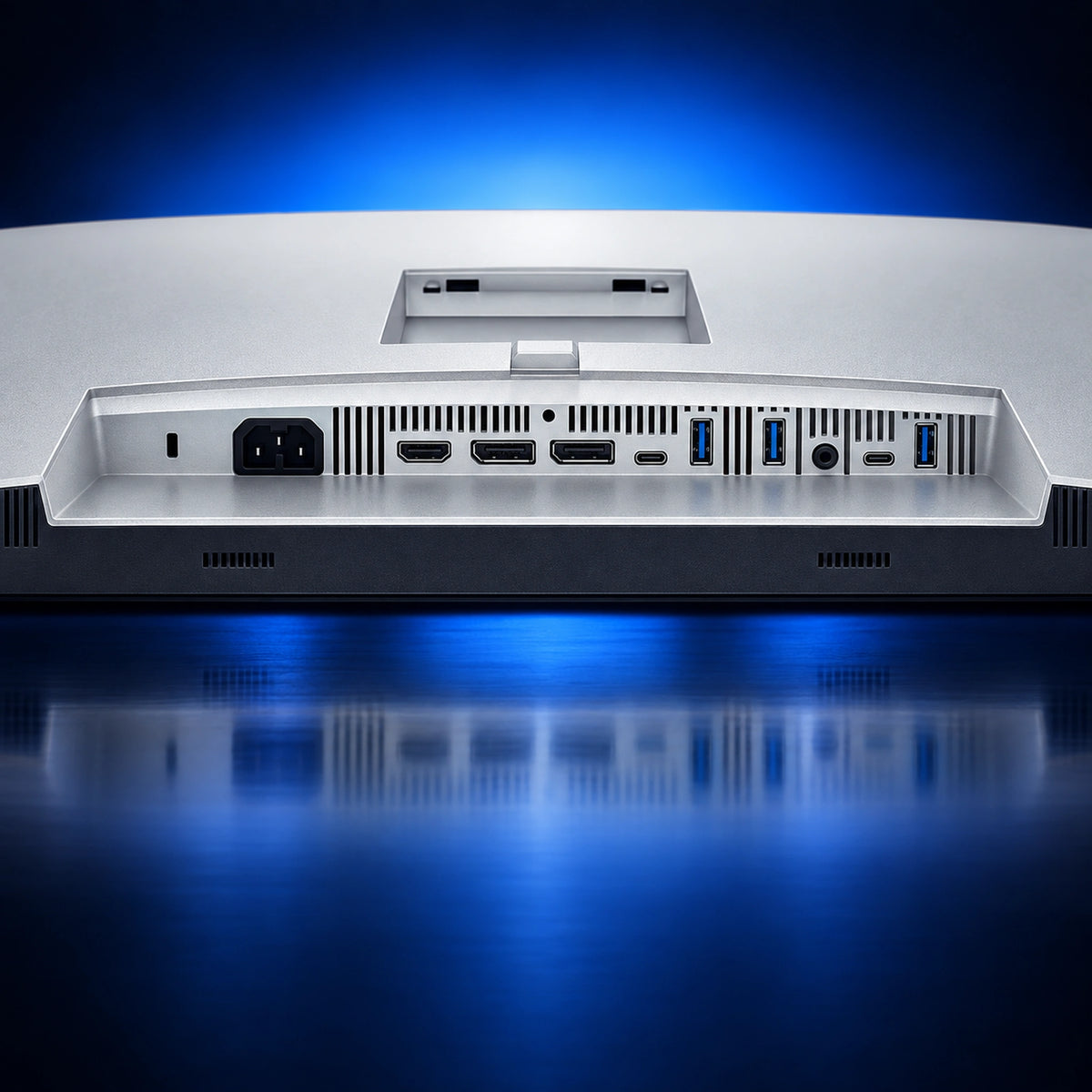 Dell U2424H monitor connectivity ports close-up