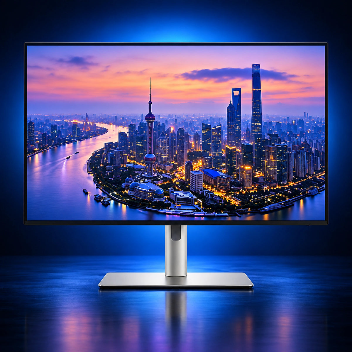 Dell U2725QE 27-inch 4K IPS Black monitor, front view
