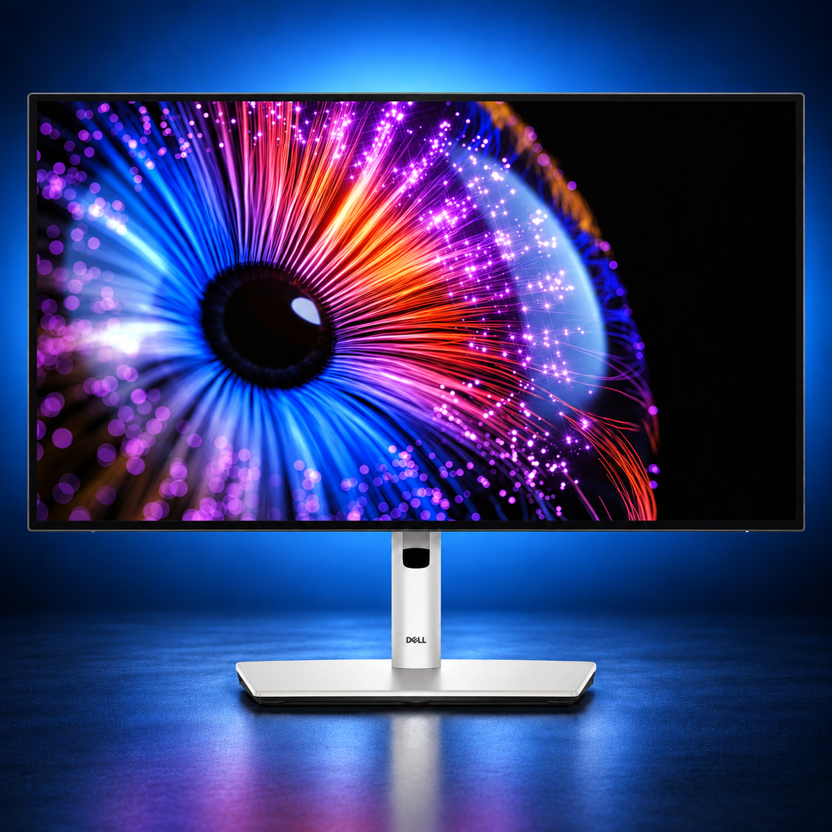 Dell UltraSharp U2724DE 27-inch QHD monitor in a professional worklist setup