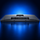 Dell P2725DE rear connectivity ports and input panel close-up