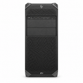 HP Z4 G5 front view with HP branding, perforated grille, drive bays and front USB connections on a plain white background.
