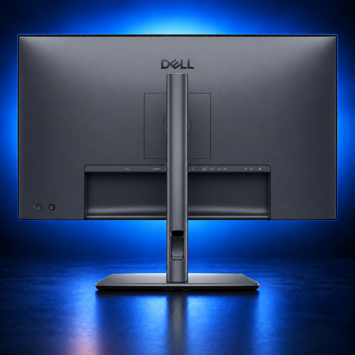 Dell UltraSharp U3226Q rear view with adjustable stand